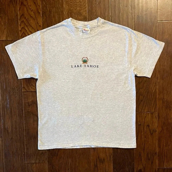 Hanes Other - Vintage Lake Tahoe Embroidered Graphic Souvenir Shirt